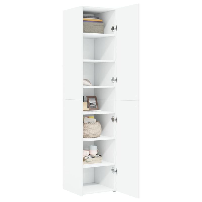 Casa si Gradina - Mobilier - Comode si corpuri - Corpuri bucatarie - Dulap inalt, alb, 40x42,5x185 cm, lemn prelucrat - Infinity.ro