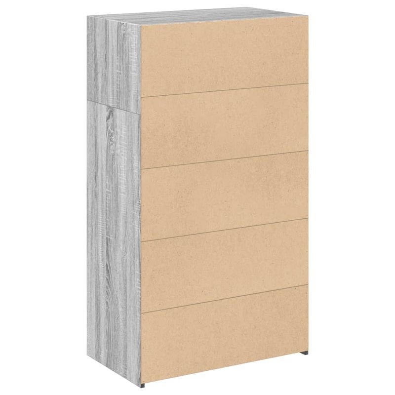 Casa si Gradina - Mobilier - Comode si corpuri - Corpuri bucatarie - Dulap inalt, gri sonoma, 70x41x124 cm, lemn prelucrat - Infinity.ro