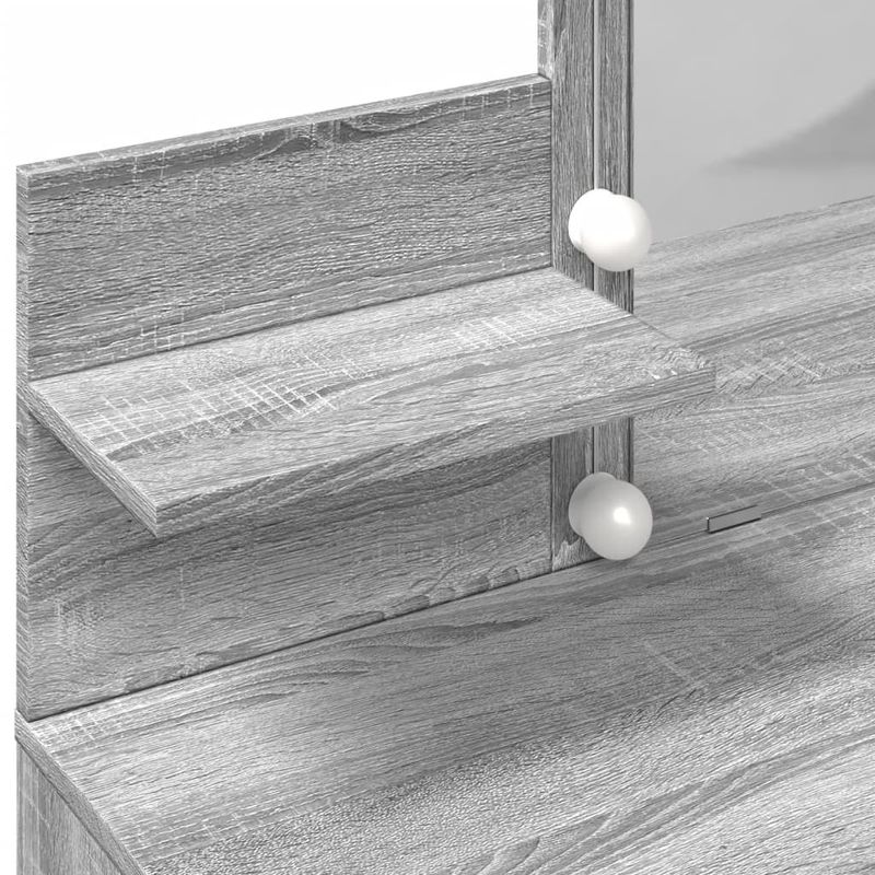 Casa si Gradina - Mobilier - Comode si corpuri - Masute de toaleta - Masa de toaleta cu LED, sonoma gri, 100x40x130 cm - Infinity.ro