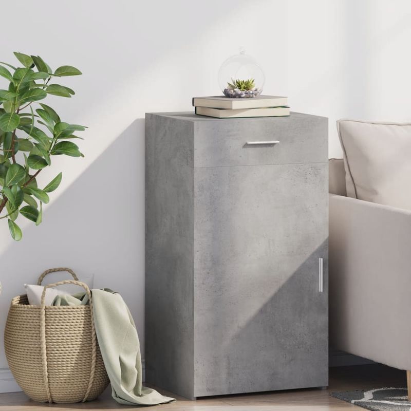 Casa si Gradina - Mobilier - Comode si corpuri - Comode - Dulap, gri beton, 50x42,5x93 cm, lemn prelucrat - Infinity.ro