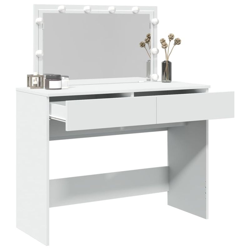 Casa si Gradina - Mobilier - Comode si corpuri - Masute de toaleta - Masa de toaleta cu LED, alb, 100x40x120 cm - Infinity.ro