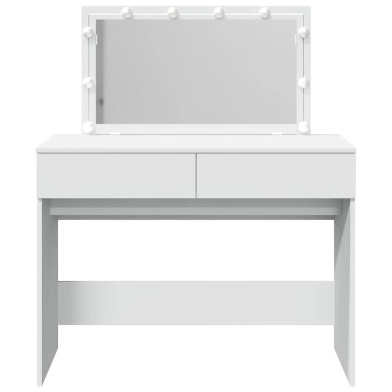 Casa si Gradina - Mobilier - Comode si corpuri - Masute de toaleta - Masa de toaleta cu LED, alb, 100x40x120 cm - Infinity.ro