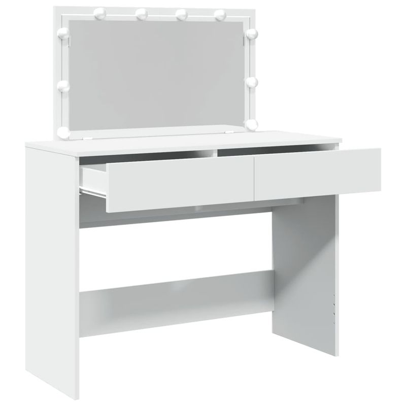 Casa si Gradina - Mobilier - Comode si corpuri - Masute de toaleta - Masa de toaleta cu LED, alb, 100x40x120 cm - Infinity.ro