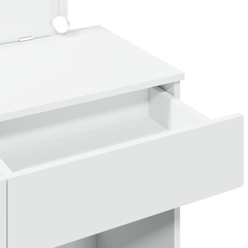 Casa si Gradina - Mobilier - Comode si corpuri - Masute de toaleta - Masa de toaleta cu LED, alb, 100x40x120 cm - Infinity.ro
