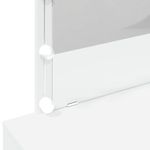 Casa si Gradina - Mobilier - Comode si corpuri - Masute de toaleta - Masa de toaleta cu LED, alb, 100x40x120 cm - Infinity.ro