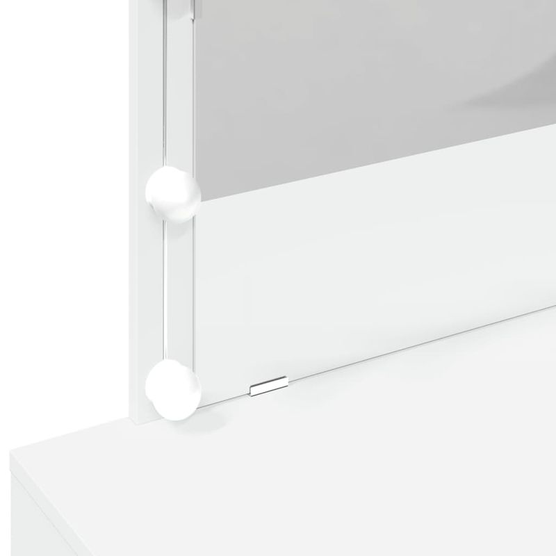 Casa si Gradina - Mobilier - Comode si corpuri - Masute de toaleta - Masa de toaleta cu LED, alb, 100x40x120 cm - Infinity.ro