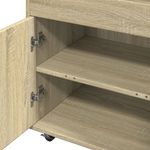 Casa si Gradina - Mobilier - Comode si corpuri - Comode - Carucior de bar, stejar sonoma, 60x39,5x89 cm, lemn prelucrat - Infinity.ro