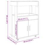 Casa si Gradina - Mobilier - Comode si corpuri - Comode - Carucior de bar, stejar sonoma, 60x39,5x89 cm, lemn prelucrat - Infinity.ro