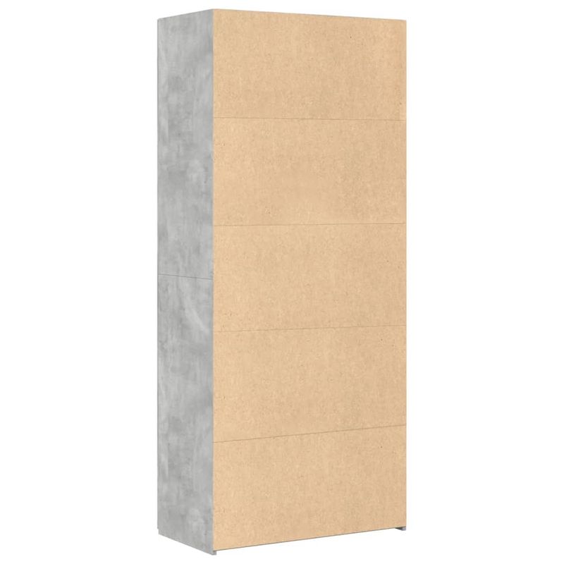 Casa si Gradina - Mobilier - Comode si corpuri - Corpuri bucatarie - Dulap inalt, gri beton, 80x42,5x185 cm, lemn prelucrat - Infinity.ro