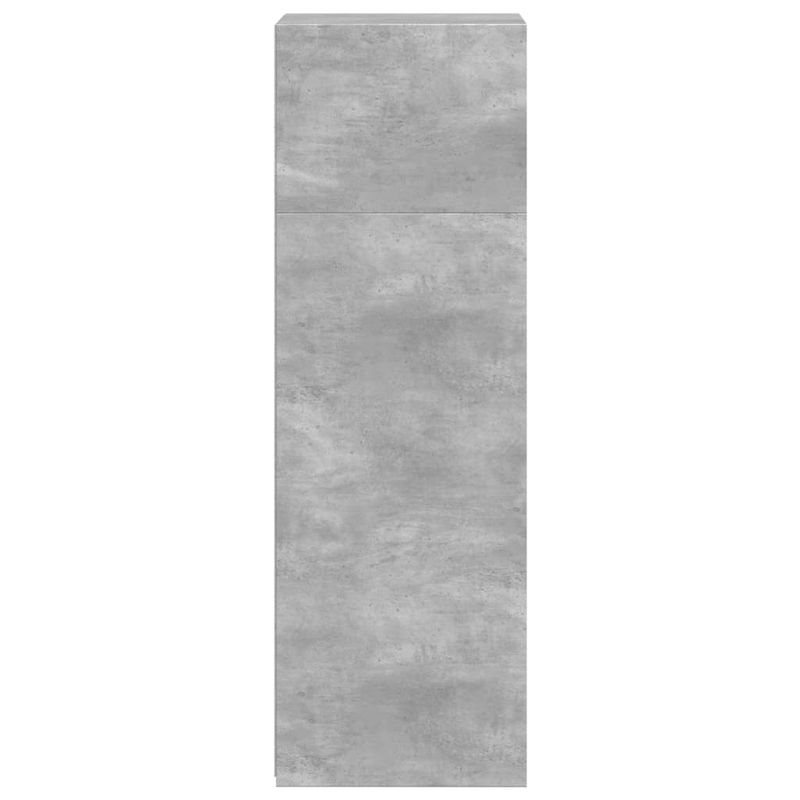 Casa si Gradina - Mobilier - Comode si corpuri - Corpuri bucatarie - Dulap inalt, gri beton, 40x41x124 cm, lemn prelucrat - Infinity.ro