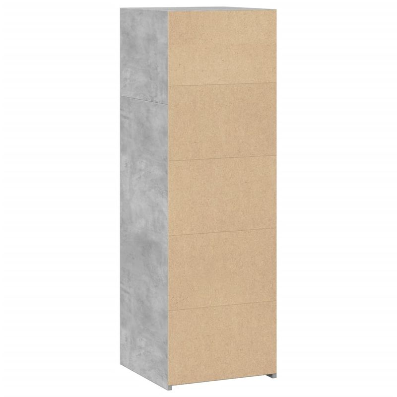 Casa si Gradina - Mobilier - Comode si corpuri - Corpuri bucatarie - Dulap inalt, gri beton, 40x41x124 cm, lemn prelucrat - Infinity.ro