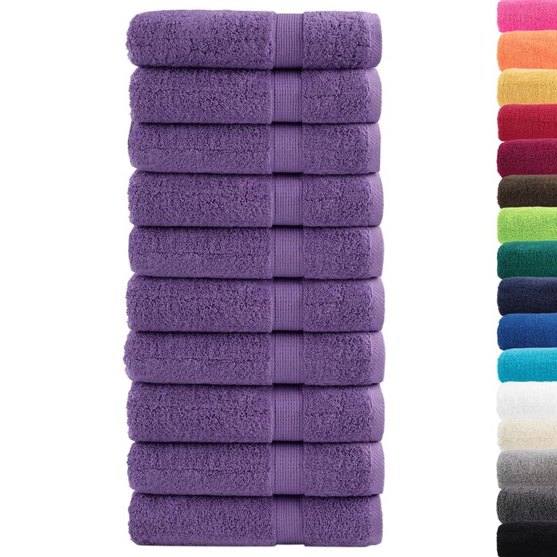 Casa si Gradina - Textile si covoare - Textile baie - Prosoape - Prosoape de baie premium 10 buc. 100x150 cm 600 gsm 100% bumbac, violet - Infinity.ro