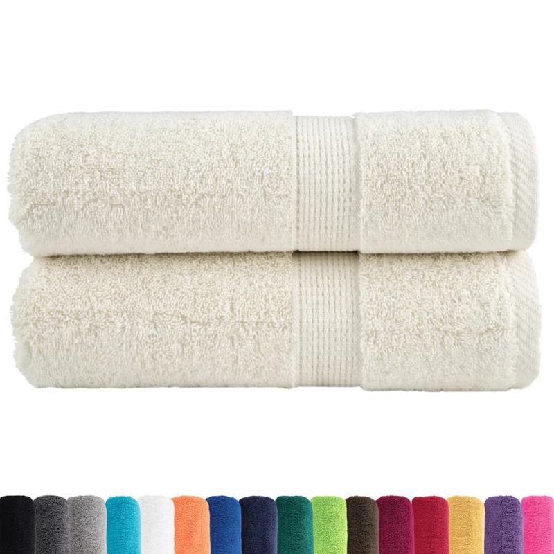 Casa si Gradina - Textile si covoare - Textile baie - Prosoape - Prosoape premium 2 buc., crem 30x30 cm, 600 gsm 100% bumbac - Infinity.ro