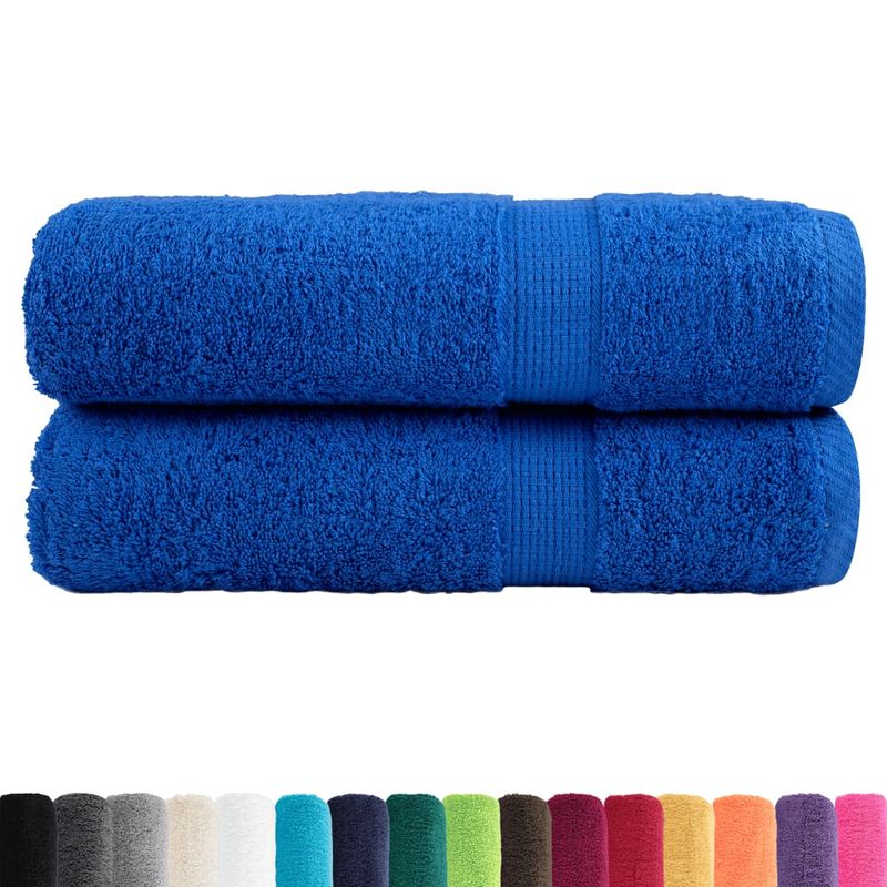 Casa si Gradina - Textile si covoare - Textile baie - Prosoape - Prosoape de dus premium 2 buc 70x140cm 600 gsm 100% bumbac, albastru - Infinity.ro