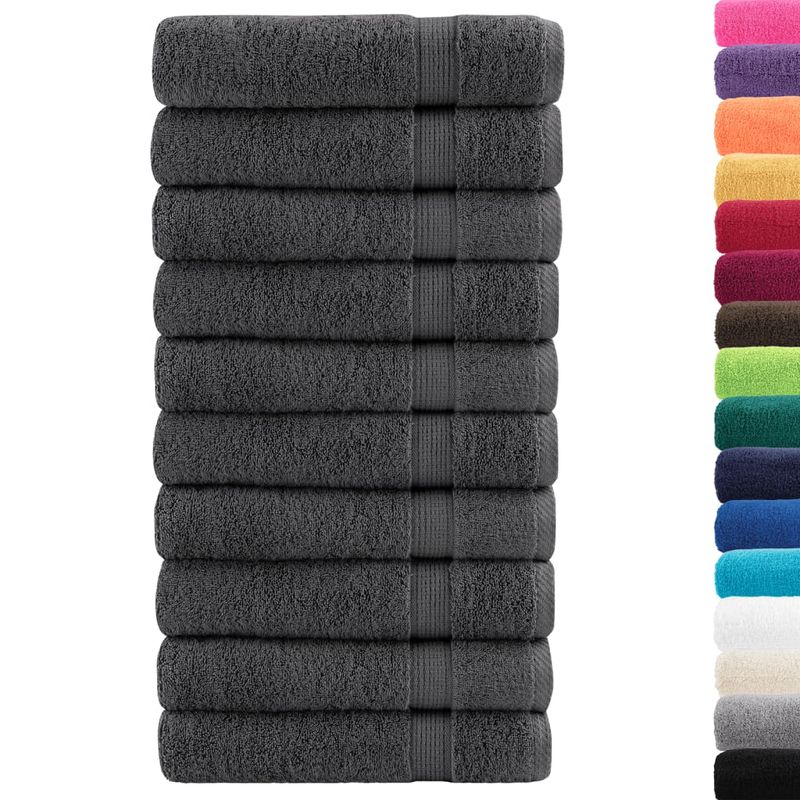 Casa si Gradina - Textile si covoare - Textile baie - Prosoape - Prosoape dus premium 10 buc antracit 70x140cm 600gsm 100%bumbac - Infinity.ro