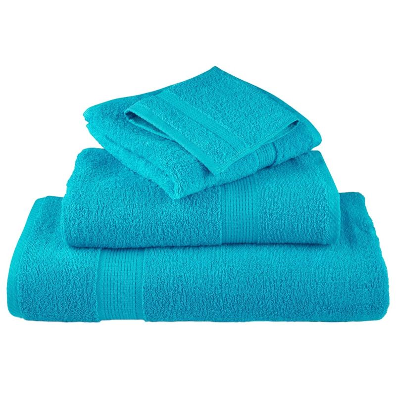Casa si Gradina - Textile si covoare - Textile baie - Prosoape - Prosoape premium 4 buc., turcoaz 30x30 cm, 600 gsm 100% bumbac - Infinity.ro