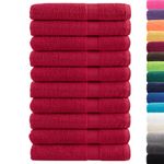 Casa si Gradina - Textile si covoare - Textile baie - Prosoape - Prosoape de sauna premium 10 buc. 80x200 cm 600 gsm 100% bumbac, roșu - Infinity.ro