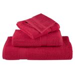 Casa si Gradina - Textile si covoare - Textile baie - Prosoape - Prosoape de sauna premium 10 buc. 80x200 cm 600 gsm 100% bumbac, roșu - Infinity.ro