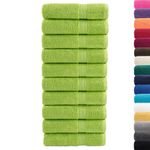 Casa si Gradina - Textile si covoare - Textile baie - Prosoape - Prosoape de maini premium 10 buc. 50x100cm 600 gsm 100% bumbac, verde măr - Infinity.ro