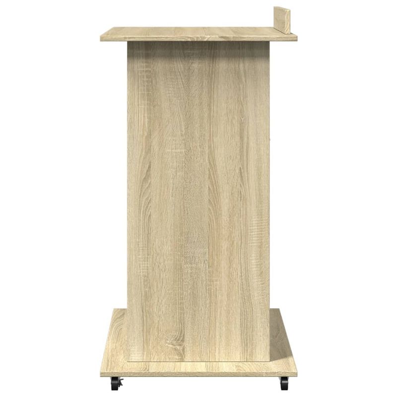 Casa si Gradina - Mobilier - Mese si birouri - Birouri - Pupitru roti si sertar stejar sonoma 55x55x107cm lemn prelucrat - Infinity.ro