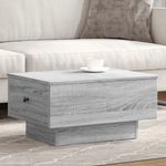 Casa si Gradina - Mobilier - Mese si birouri - Masute de cafea - Masuta de cafea, gri sonoma, 60x45x31 cm, lemn prelucrat - Infinity.ro