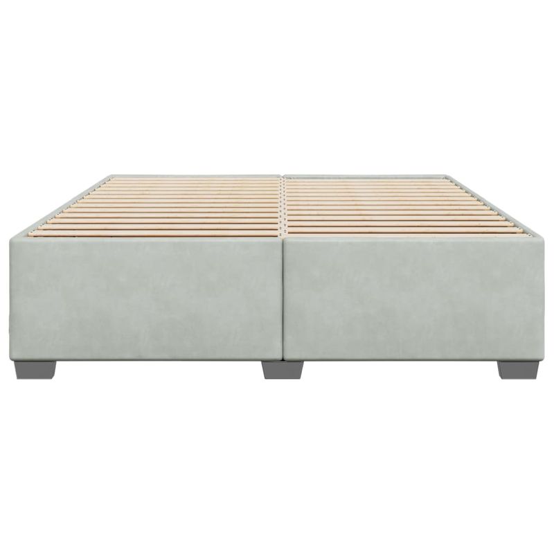Casa si Gradina - Mobilier - Paturi si accesorii - Paturi - Cadru de pat, gri deschis, 180x200 cm, catifea - Infinity.ro