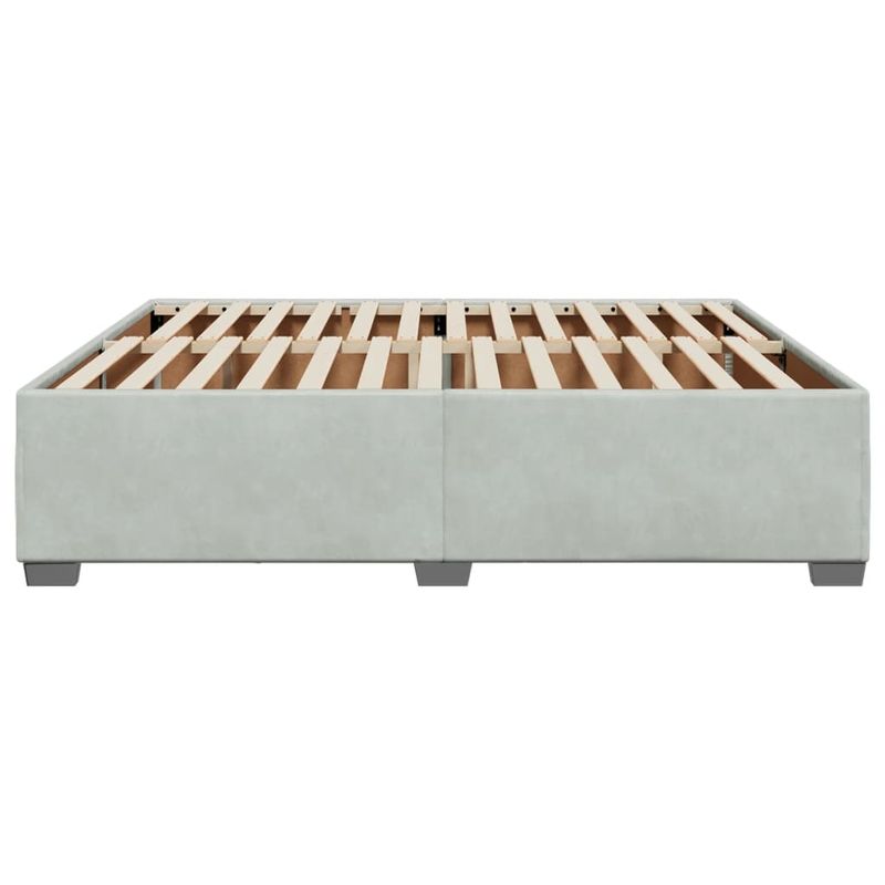 Casa si Gradina - Mobilier - Paturi si accesorii - Paturi - Cadru de pat, gri deschis, 180x200 cm, catifea - Infinity.ro