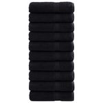Casa si Gradina - Textile si covoare - Textile baie - Prosoape - Prosoape de baie premium 10 buc. 100x150 cm 600 gsm 100% bumbac, negru - Infinity.ro