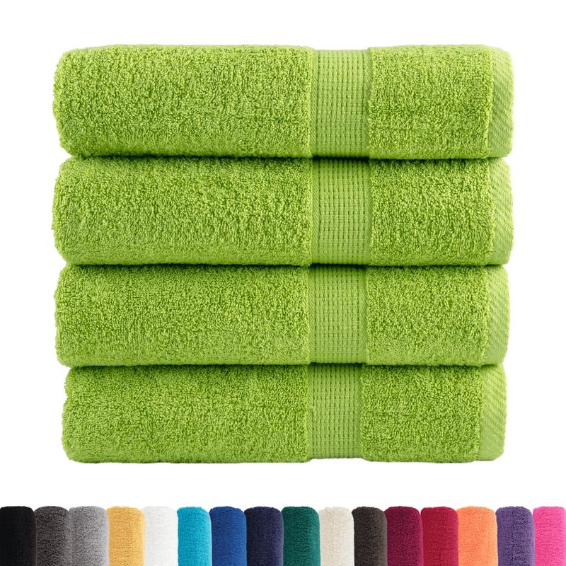 Casa si Gradina - Textile si covoare - Textile baie - Prosoape - Prosoape de dus premium 4 buc. 70x140 cm 600 gsm 100% bumbac, verde măr - Infinity.ro