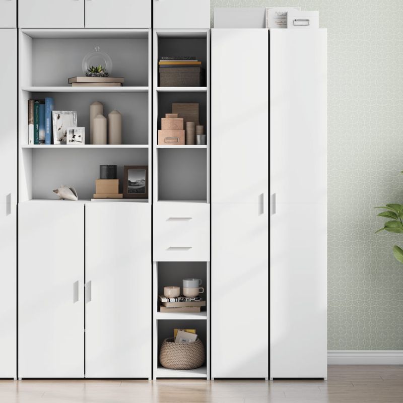 Casa si Gradina - Mobilier - Comode si corpuri - Corpuri bucatarie - Dulap inalt, alb, 30x42,5x185 cm, lemn prelucrat - Infinity.ro