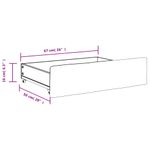 Casa si Gradina - Mobilier - Paturi si accesorii - Accesorii paturi - Tablie de pat Stejar Artizanal 90 cm Lemn compozit - Infinity.ro