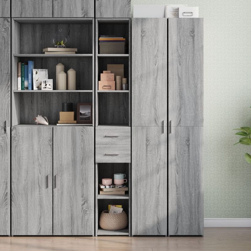 Casa si Gradina - Mobilier - Comode si corpuri - Corpuri bucatarie - Dulap inalt, gri sonoma, 30x42,5x185 cm, lemn prelucrat - Infinity.ro