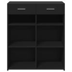 Casa si Gradina - Mobilier - Comode si corpuri - Comode - Dulap, negru, 80x42,5x93 cm, lemn prelucrat - Infinity.ro