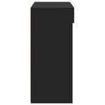 Casa si Gradina - Mobilier - Comode si corpuri - Comode - Dulap, negru, 80x42,5x93 cm, lemn prelucrat - Infinity.ro