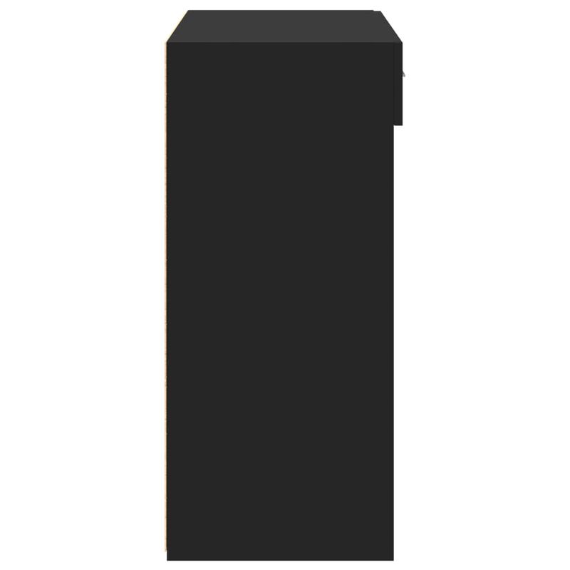 Casa si Gradina - Mobilier - Comode si corpuri - Comode - Dulap, negru, 80x42,5x93 cm, lemn prelucrat - Infinity.ro