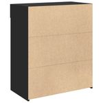 Casa si Gradina - Mobilier - Comode si corpuri - Comode - Dulap, negru, 80x42,5x93 cm, lemn prelucrat - Infinity.ro