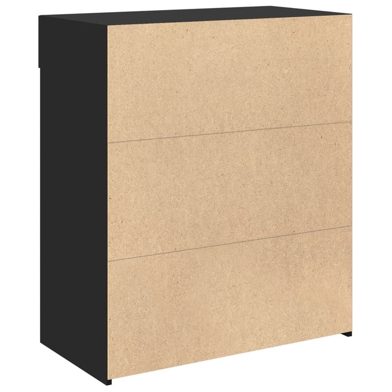 Casa si Gradina - Mobilier - Comode si corpuri - Comode - Dulap, negru, 80x42,5x93 cm, lemn prelucrat - Infinity.ro