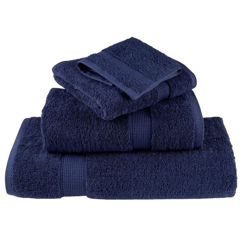 Casa si Gradina - Textile si covoare - Textile baie - Prosoape - Prosoape premium 10buc., bleumarin 30x30cm, 600 gsm 100% bumbac - Infinity.ro