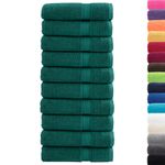 Casa si Gradina - Textile si covoare - Textile baie - Prosoape - Prosoape de baie premium 10 buc. 100x150 cm 600 gsm 100% bumbac, verde - Infinity.ro