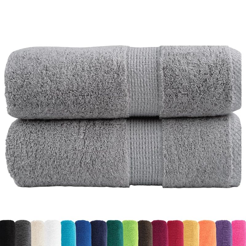 Casa si Gradina - Textile si covoare - Textile baie - Prosoape - Prosoape oaspeti premium, 2 buc. gri 30x50cm 600gsm 100% bumbac - Infinity.ro