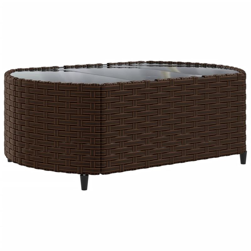 Casa si Gradina - Gradina si terasa - Mobilier exterior - Seturi mobila gradina - Set canapele de gradina, 4 piese, cu perne, maro poliratan maro - Infinity.ro