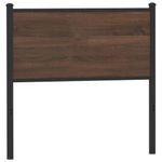 Casa si Gradina - Mobilier - Paturi si accesorii - Accesorii paturi - Tablie de pat, stejar maro, 80 cm, lemn prelucrat si otel - Infinity.ro