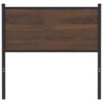 Casa si Gradina - Mobilier - Paturi si accesorii - Accesorii paturi - Tablie de pat, stejar maro, 80 cm, lemn prelucrat si otel - Infinity.ro