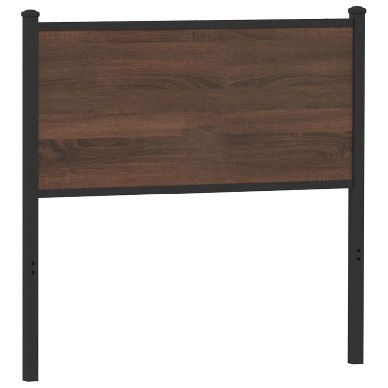Casa si Gradina - Mobilier - Paturi si accesorii - Accesorii paturi - Tablie de pat, stejar maro, 80 cm, lemn prelucrat si otel - Infinity.ro