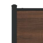 Casa si Gradina - Mobilier - Paturi si accesorii - Accesorii paturi - Tablie de pat, stejar maro, 80 cm, lemn prelucrat si otel - Infinity.ro