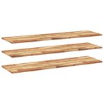 Casa si Gradina - Mobilier - Biblioteci si rafturi - Rafturi - Rafturi suspendate 3 buc. 160x40x2cm lemn masiv acacia netratat, finisat în ulei - Infinity.ro