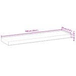 Casa si Gradina - Mobilier - Biblioteci si rafturi - Rafturi - Rafturi plutitoare 3 buc. 100x20x4cm lemn masiv acacia netratat - Infinity.ro