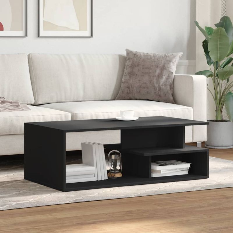 Casa si Gradina - Mobilier - Mese si birouri - Masute de cafea - Masuta de cafea, negru, 102x55x35 cm, lemn prelucrat - Infinity.ro