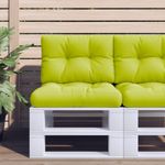 Casa si Gradina - Gradina si terasa - Mobilier exterior - Perne decorative exterior - Perne de paleti, 2 buc, verde aprins, material textil - Infinity.ro