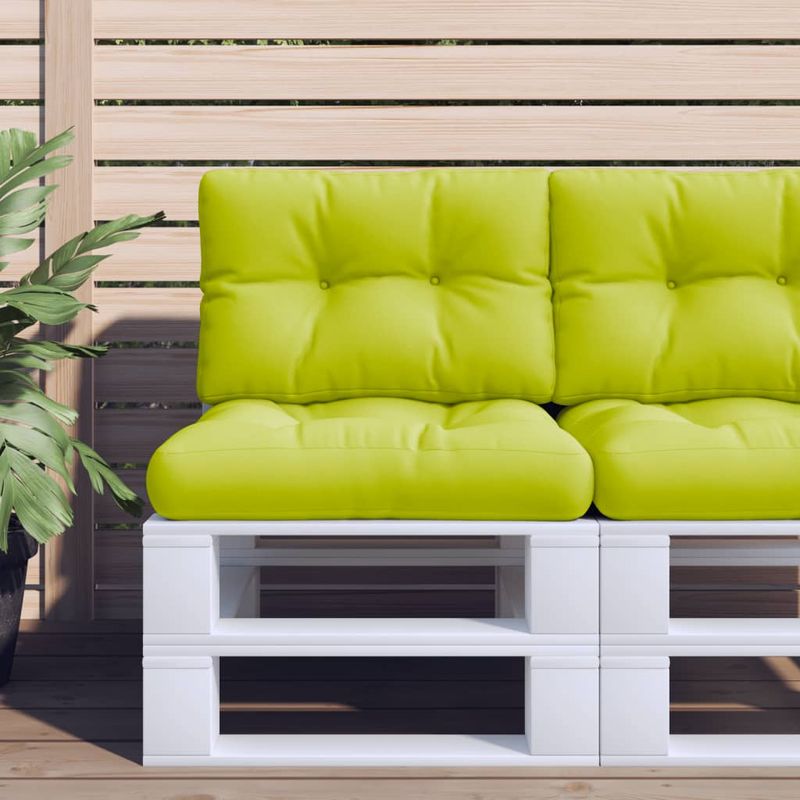Casa si Gradina - Gradina si terasa - Mobilier exterior - Perne decorative exterior - Perne de paleti, 2 buc, verde aprins, material textil - Infinity.ro